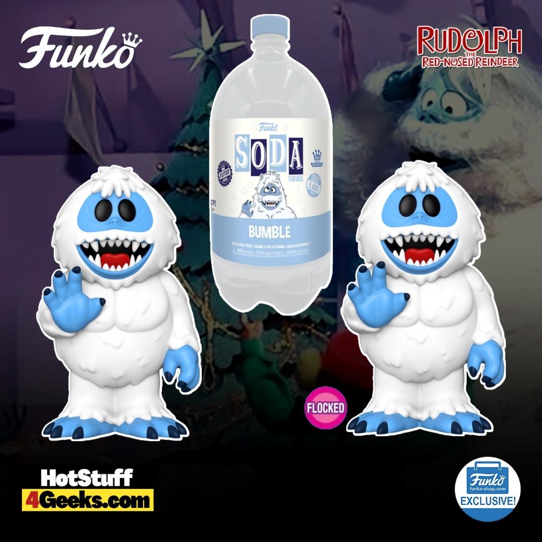 Funko Pop! Rudolph the Red-Nosed Reindeer - Bumble 3 Liter Soda Figure with Flocked Bumble Chase - Funko Shop Exclusive