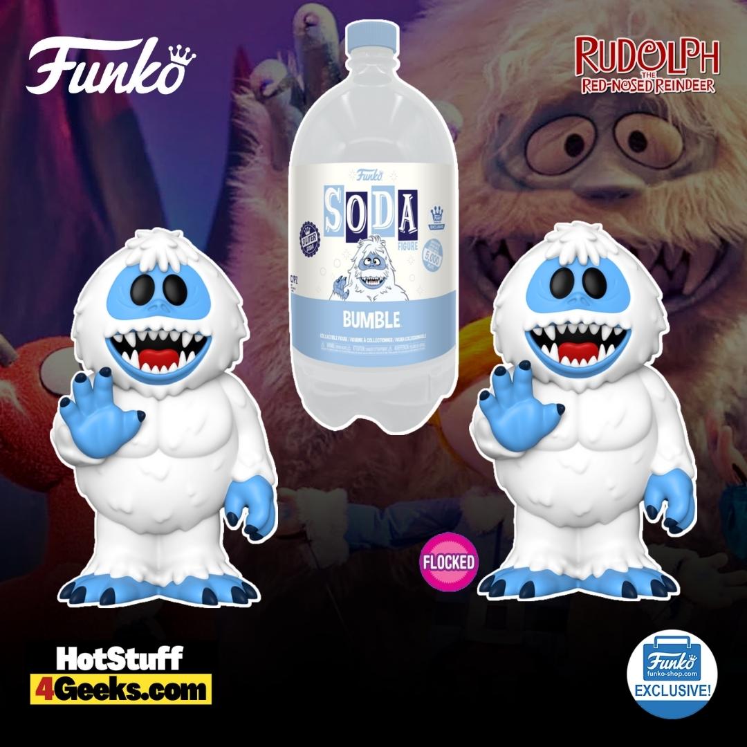 Funko Pop! Rudolph the Red-Nosed Reindeer - Bumble 3 Liter Soda Figure with Flocked Bumble Chase - Funko Shop Exclusive