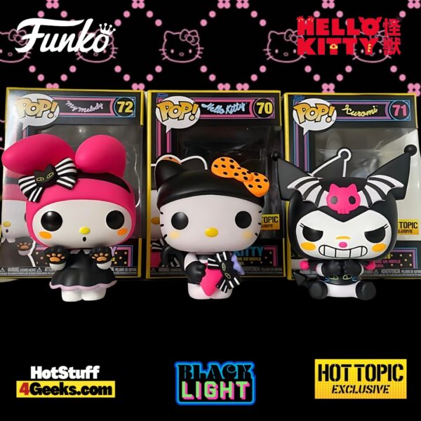 2023 NEW Sanrio Halloween Blacklight Funko Pops! Cute and Creepy