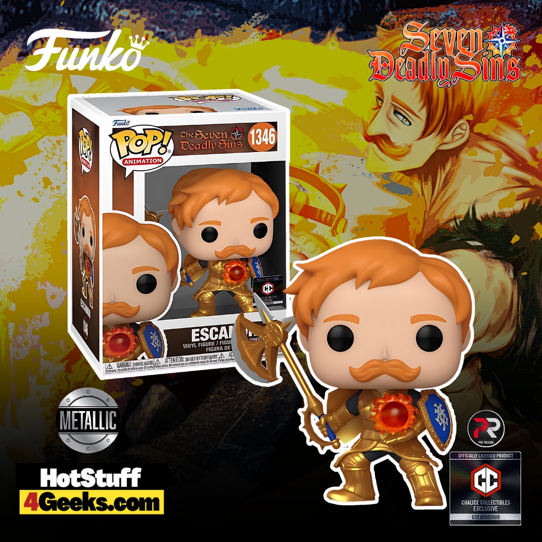 2023 NEW 7 Deadly Sins: Escanor (Metallic) Funko Pop! Chalice Exclusive