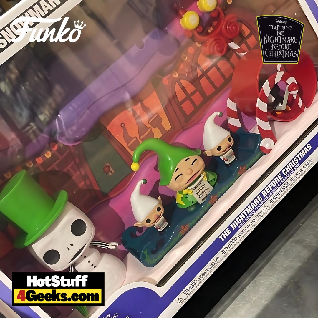 Funko Pop! Disney: The Nightmare Before Christmas 30th Anniversary: Snowman Jack and Carolers (What's This?) Funko Pop! Movie Moment Figures (2023 release)