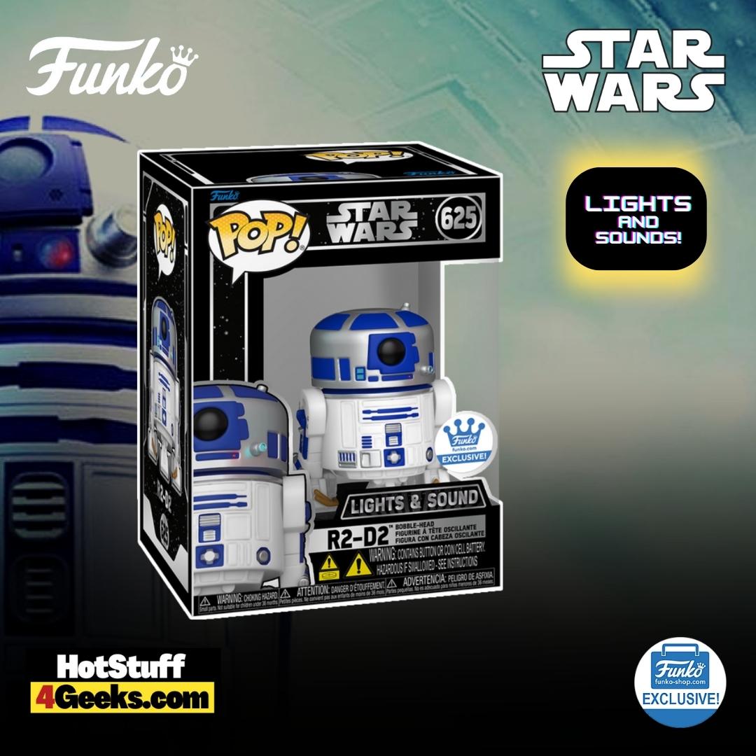 Funko Pop! Star Wars: R2-D2 Lights and Sounds Funko Pop! Vinyl Figure - Funko Shop Exclusive