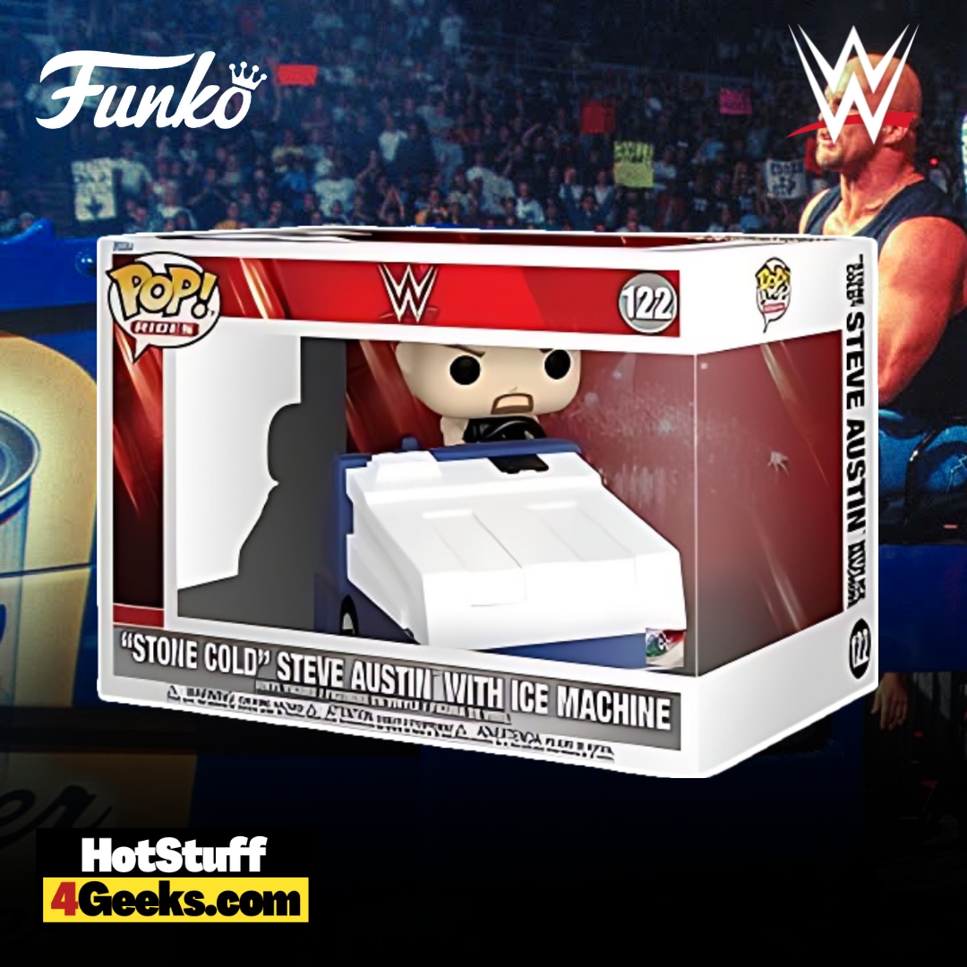 Funko POP! Rides: Stone Cold Steve Austin with Ice Machine 6.6-in Vinyl  Figure