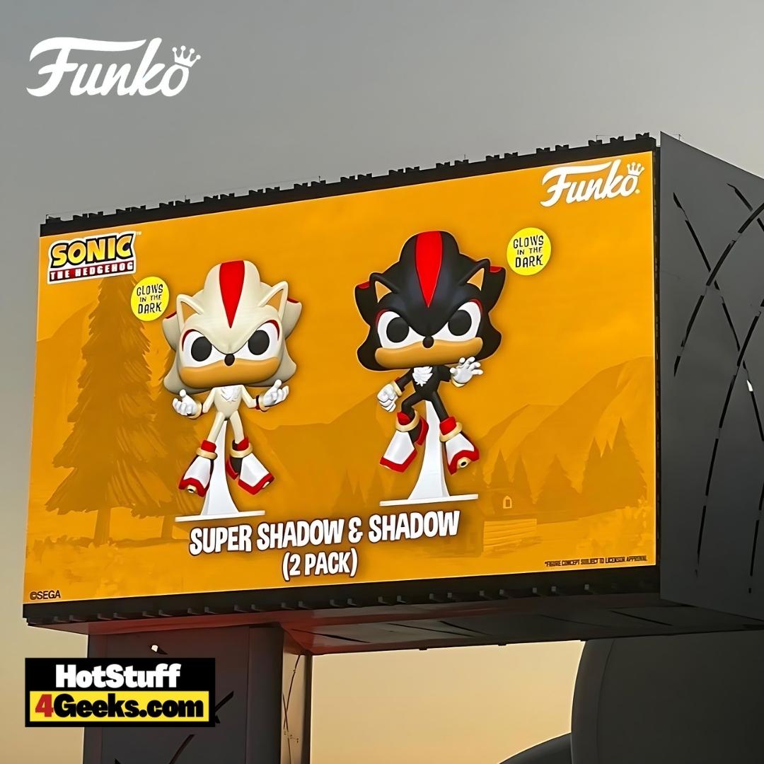 Funko POP! Sonic the Hedgehog - Shadow & Super Shadow (GITD) 2-Pack  (Exclusive) - Vaulted Collectibles