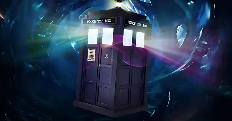 The TARDIS ("Time and Relative Dimensions in Space") from "Doctor Who"