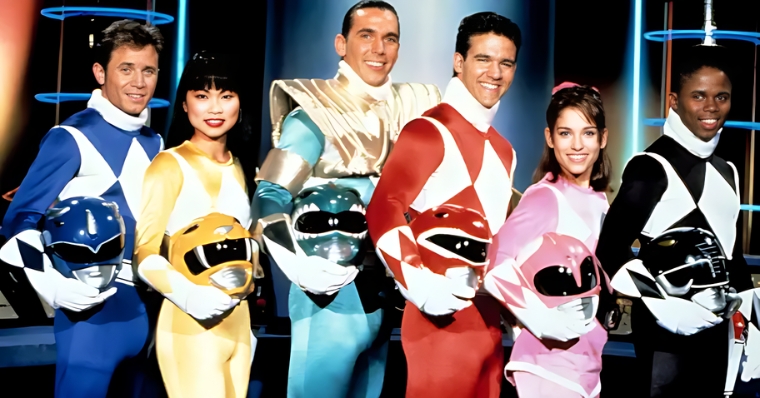 The Black Ranger is black and the Yellow Ranger is Asian