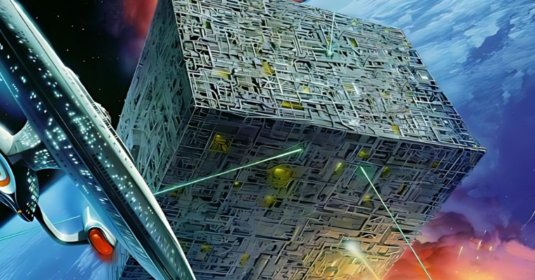 The Borg Cube from "Star Trek"