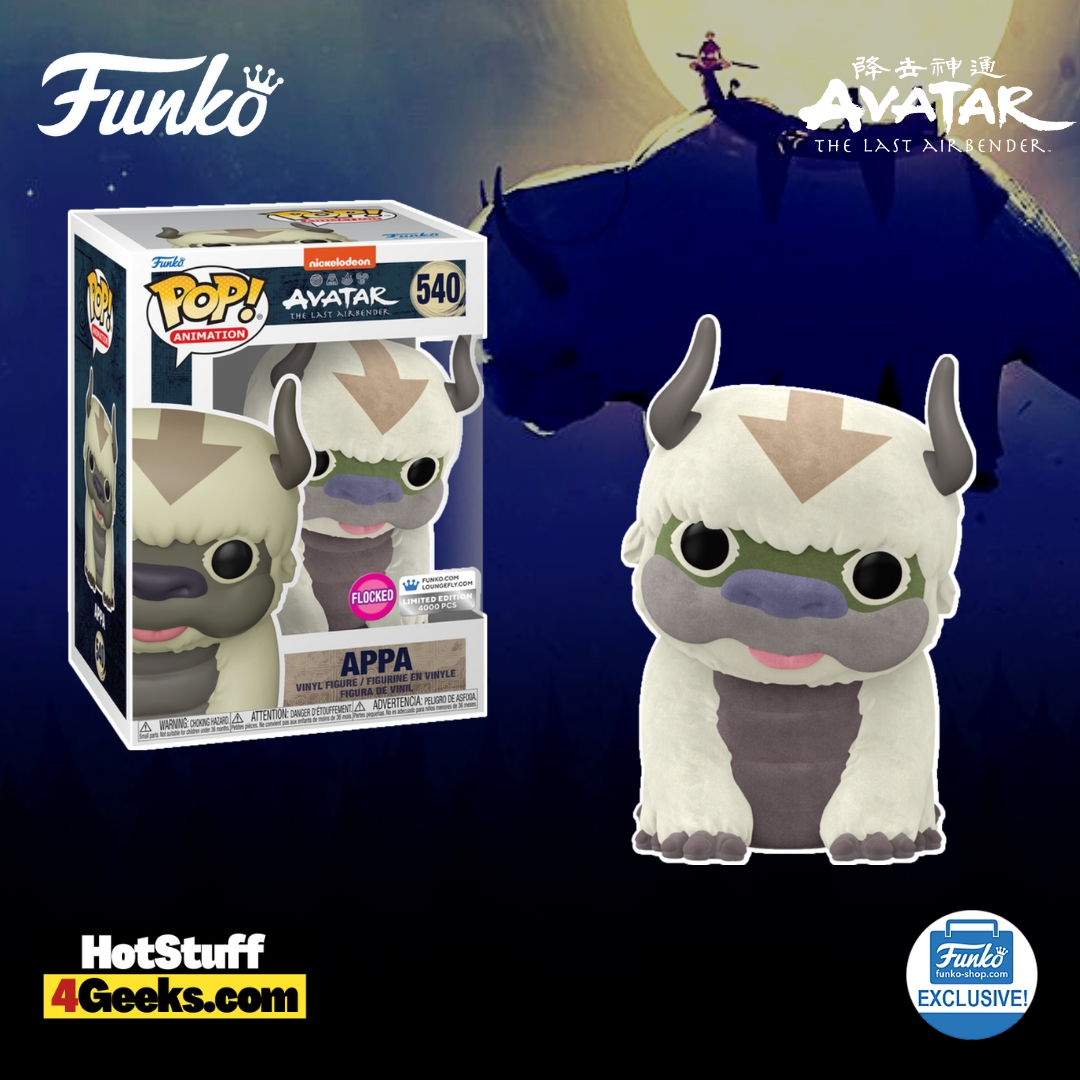 Funko - Avatar: The Last Airbender - Appa (Flocked) Funko Pop! Vinyl Figure and Loungefly Backpack Bundle - Funko Shop Exclusive