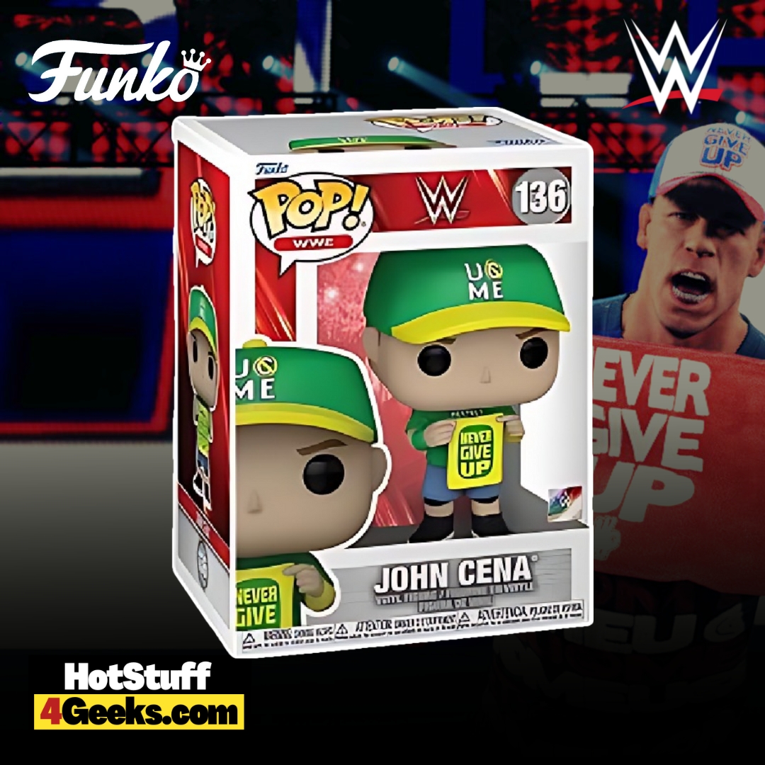 Funko Pop! WWE: John Cena with "Never Give Up" Sign Funko Pop! Vinyl Figure (2023 release)