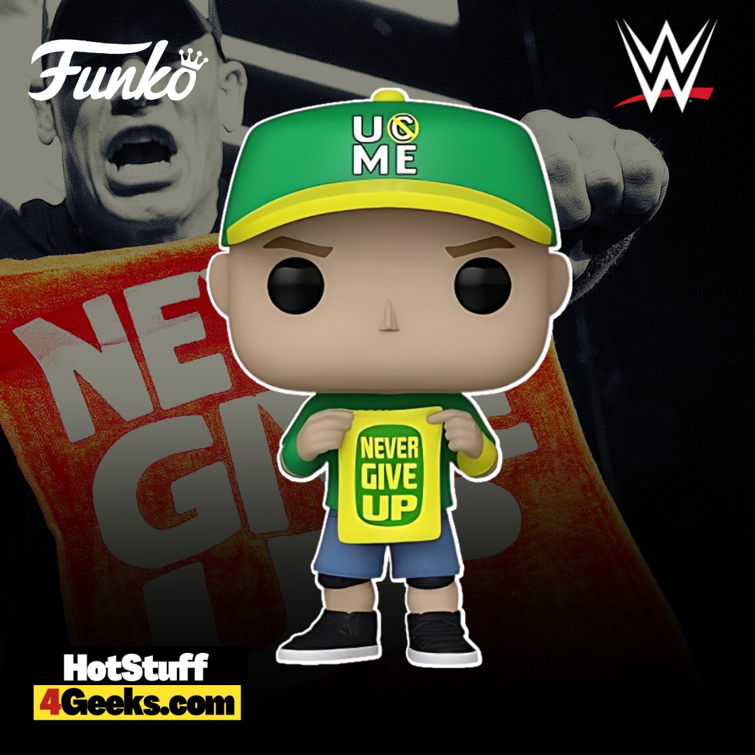 2023 NEW WWE: John Cena w/ "Never Give Up" Sign Funko Pop!