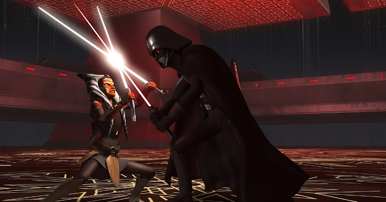 Ahsoka Vs. Darth Vader' Fight