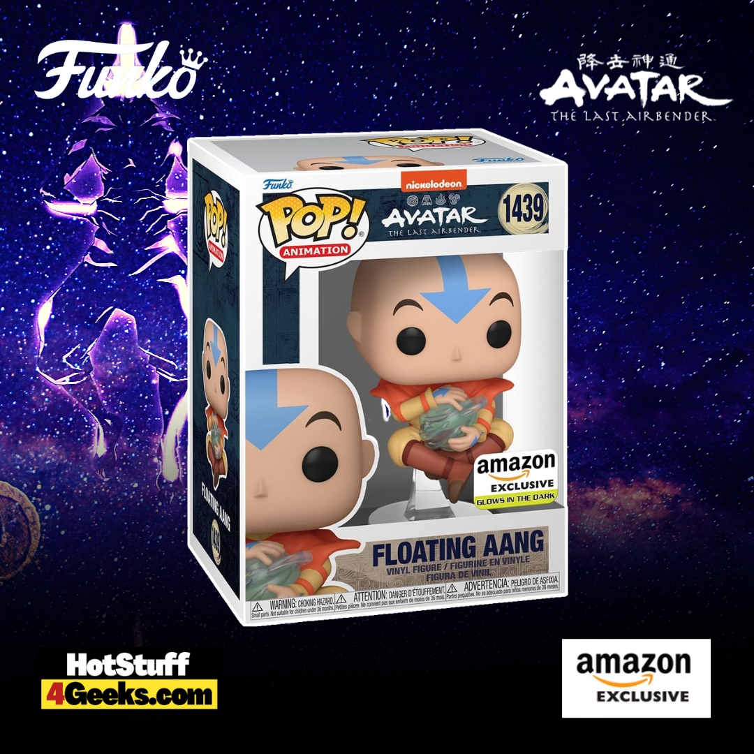 Funko Pop! Animation: Avatar The Last Airbender - Floating Aang Glow-In-The-Dark (GITD) Funko Pop! Vinyl Figure - Amazon Exclusive