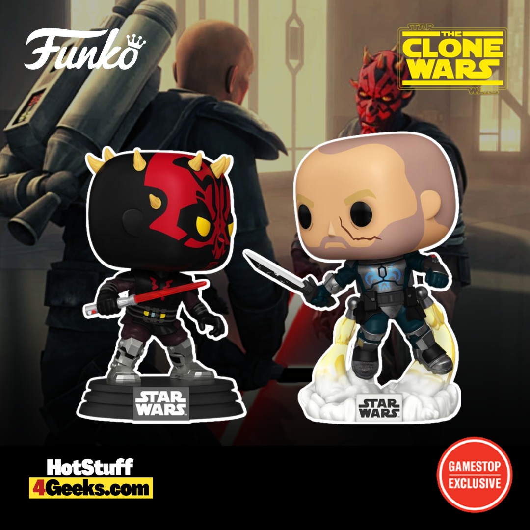 2023 NEW Clone Wars: Darth Maul vs. Pre Vizsla 2-Pack Funko Pops