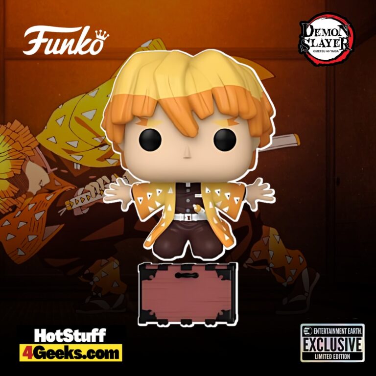 Funko Pop! Animation: Demon Slayer: Zenitsu Agatsuma (Kneeling) Funko Pop! Vinyl Figure – Entertainment Earth Exclusive