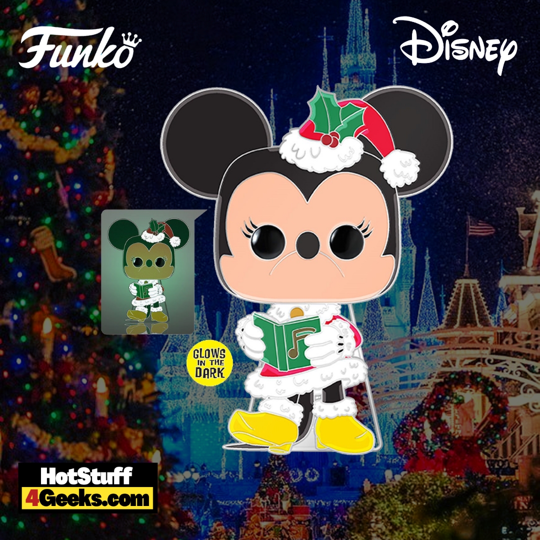 Disney Holiday: Minnie Mouse Large Enamel Funko Pop! Pin #22 (GITD)