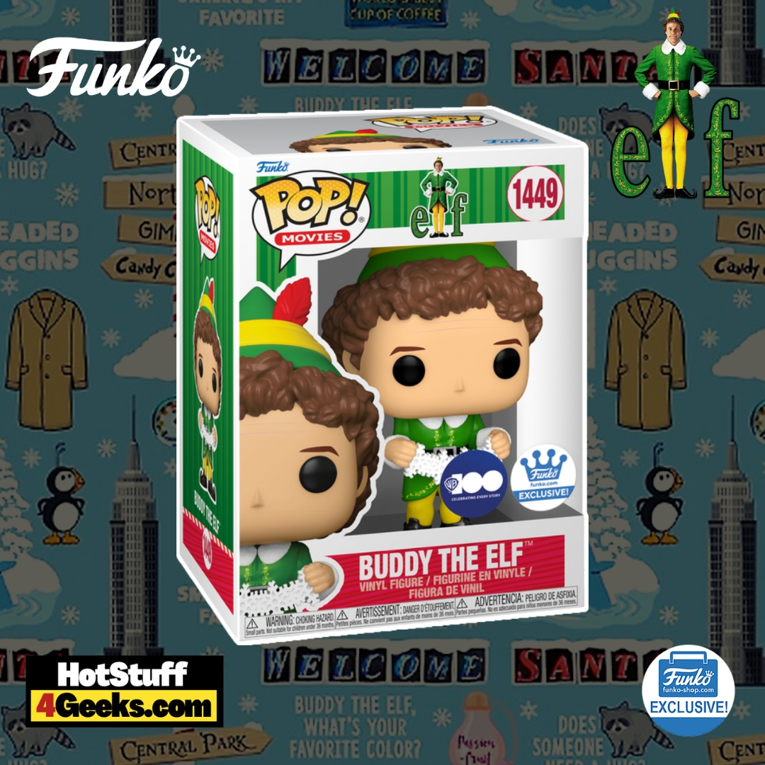 Funko Pop! Movies: Elf - Buddy The Elf with Paper Snowflakes Funko Pop! Vinyl Figure - Funko Shop Exclusive