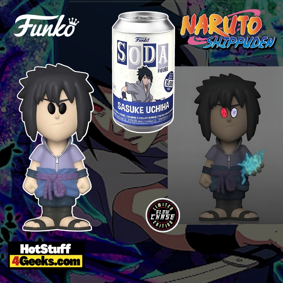 2023 NEW Naruto: Sasuke Uchiha Funko Soda with Glow Chase