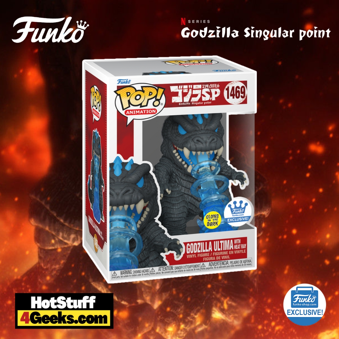 Funko Pop! Animation: Godzilla Singular Point - Godzilla Ultima with Heat Ray Glow-In-The-Dark (GITD) Funko Pop! Vinyl Figure – Funko Shop Exclusive (2023 release)