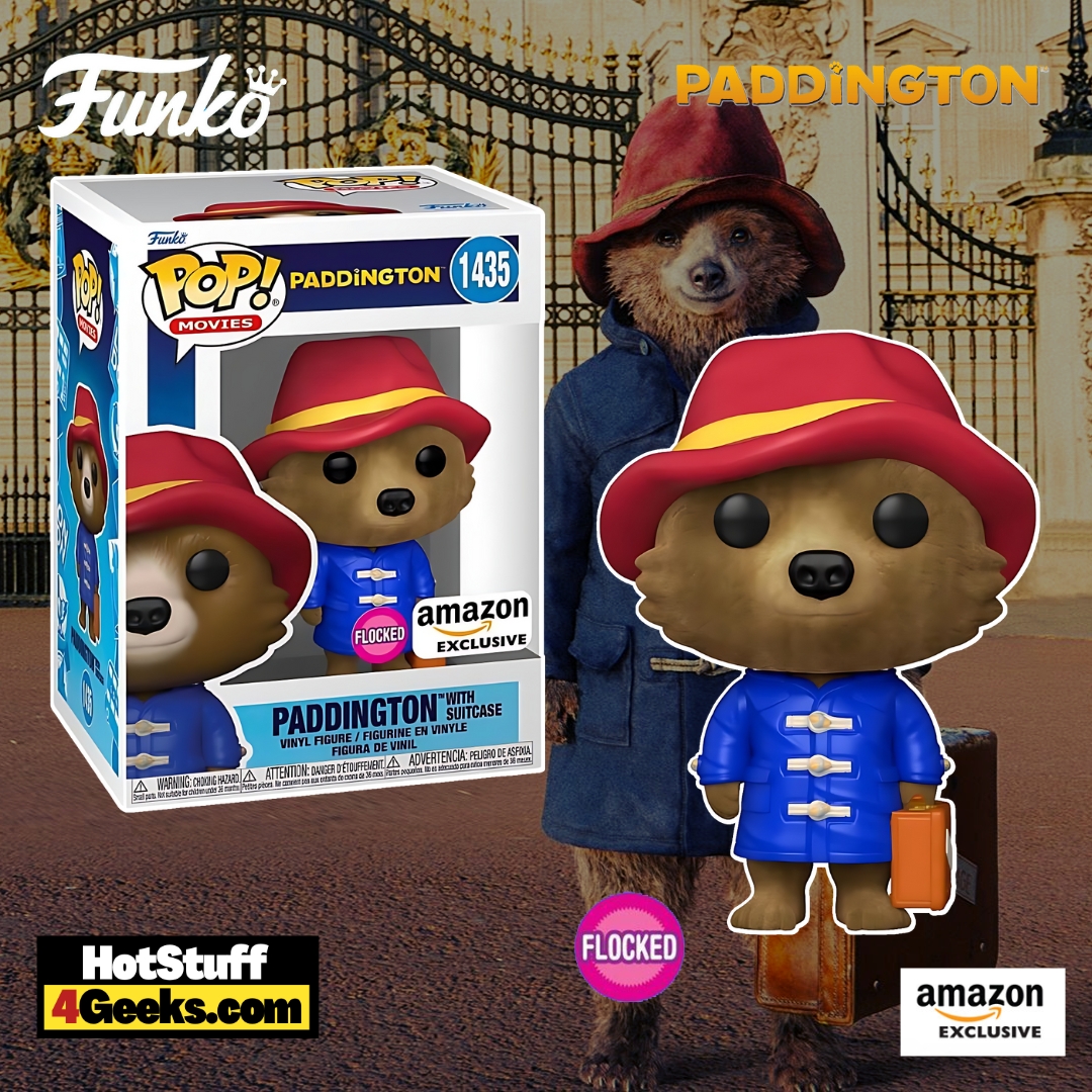 Paddington with Suitcase (Flocked) Funko Pop! Vinyl Figure (Amazon Exclusive)