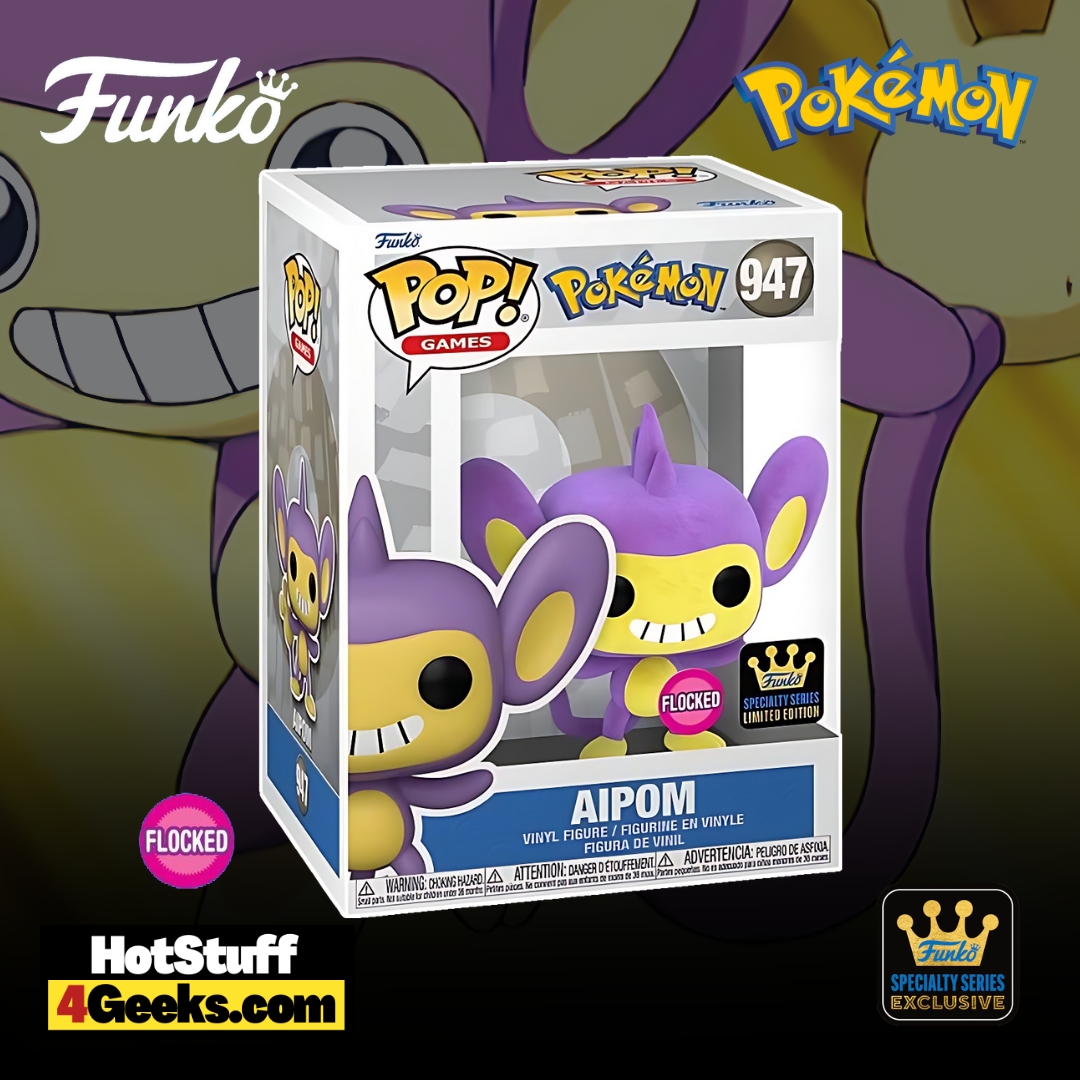 Pokémon - Aipom Flocked Funko Pop! Vinyl Figure – Specialty Series Exclusive