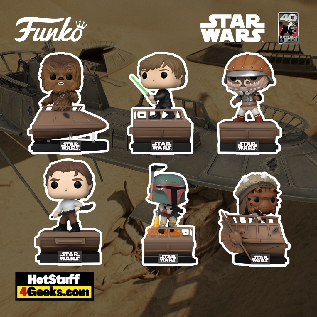 Funko Pop! Star Wars: Return of The Jedi -  Jabba's Skiff (Build-a-Scene Set) Funko Pop! Vinyl Figures - Target Exclusives (2023 release)