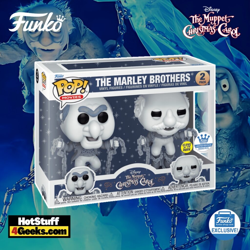 2023 NEW The Muppets: Marley Brothers Glow 2-Pack Funko Pops