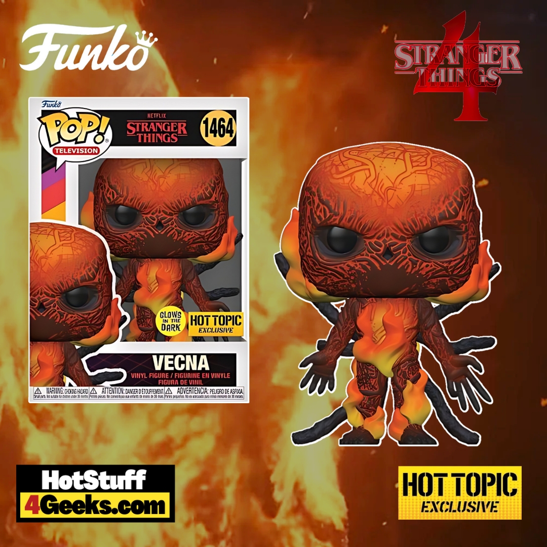 2023 NEW Stranger Things S4: Vecna in Flames Glow Funko Pop!