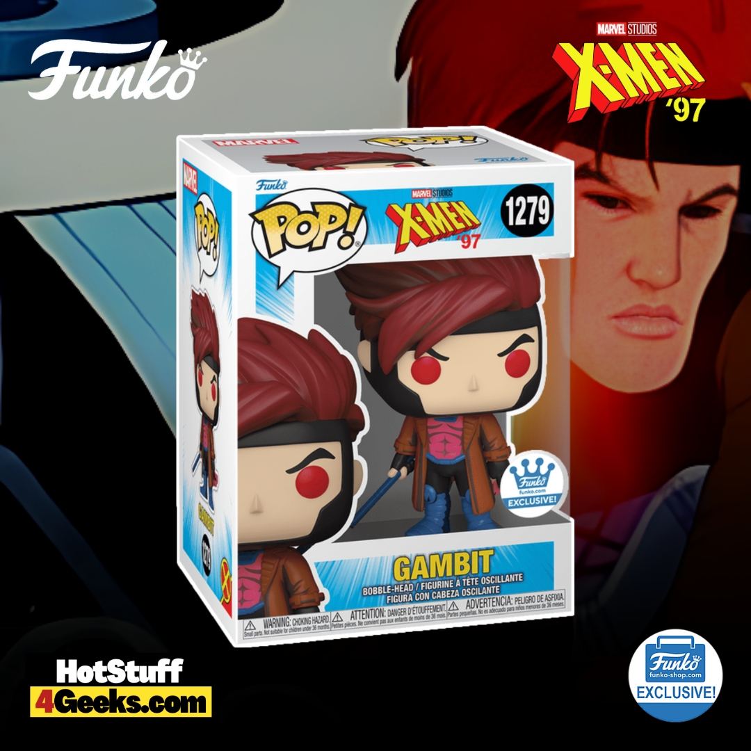 Funko Pop! Marvel: X-Men '97  -  Gambit Funko Pop! Vinyl Figure - Funko Shop Exclusive