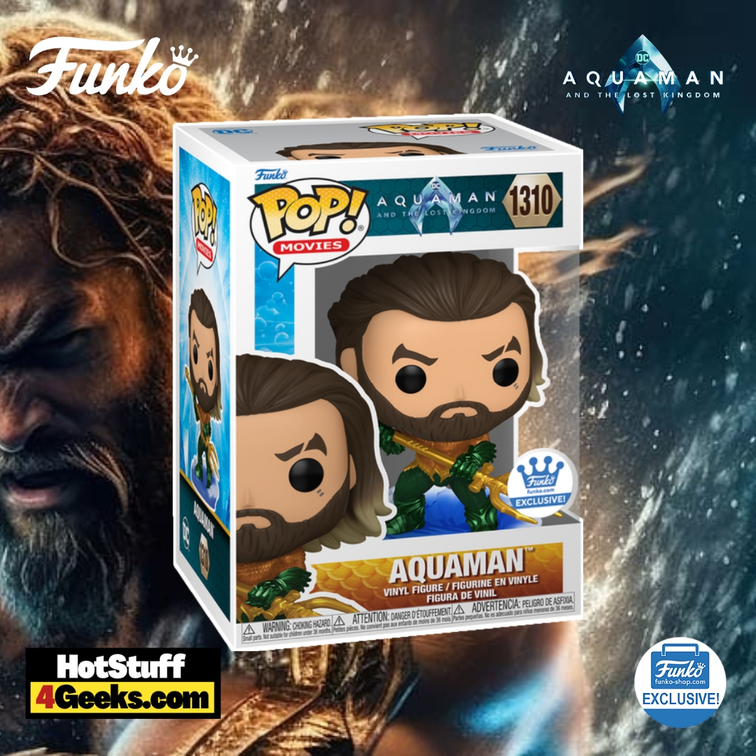 Funko Pop! DC: Aquaman and The Lost Kingdom (Aquaman 2) - Aquaman on Wave Funko Pop! Vinyl Figure – Funko Shop Exclusive (2023 release)