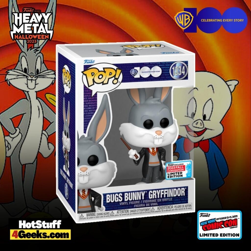 NYCC 2023 WB 100th - Bugs Bunny Gryffindor Funko Pop!