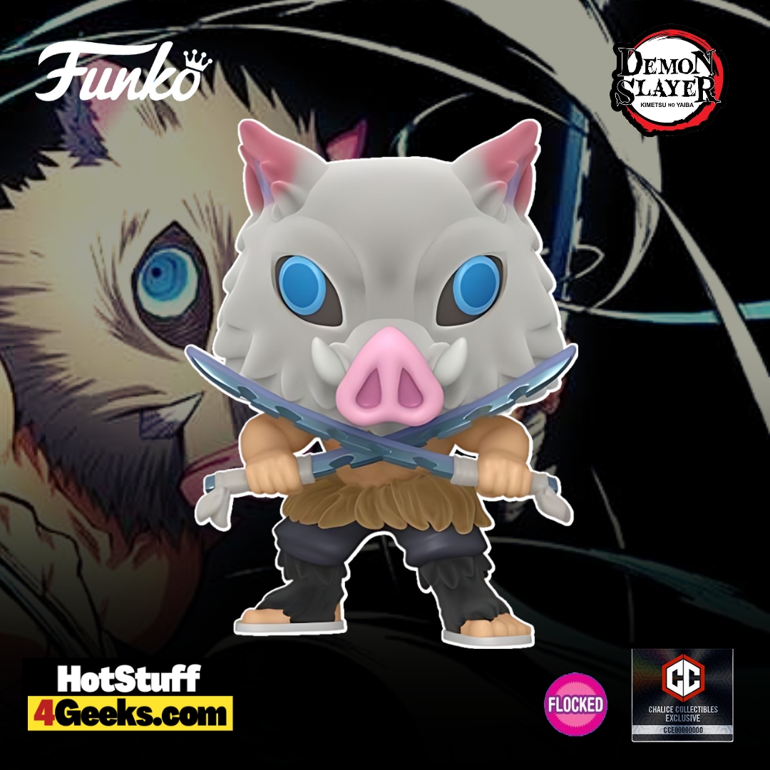 2023 NEW Demon Slayer: Inosuke Hashibira Flocked Funko Pop