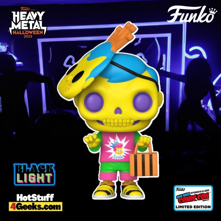 Funko POP! Freddy Bones with Mask (Blacklight) Funko Pop! Vinyl Figure – NYCC 2023 and Funko Shop Shared Exclusive