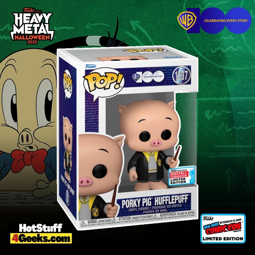 Funko POP! Warner Bros. 100th Anniversary: Looney Tunes X Harry Potter -  Porky Pig Hufflepuff Funko Pop! Vinyl Figure – NYCC 2023 and Funko Shop Shared Exclusive