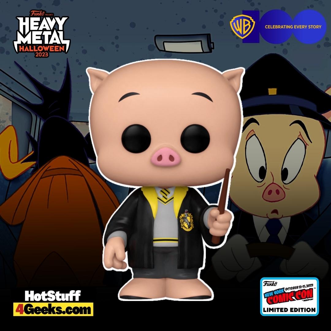 NYCC 2023 WB 100th - Porky Pig Hufflepuff Funko Pop!