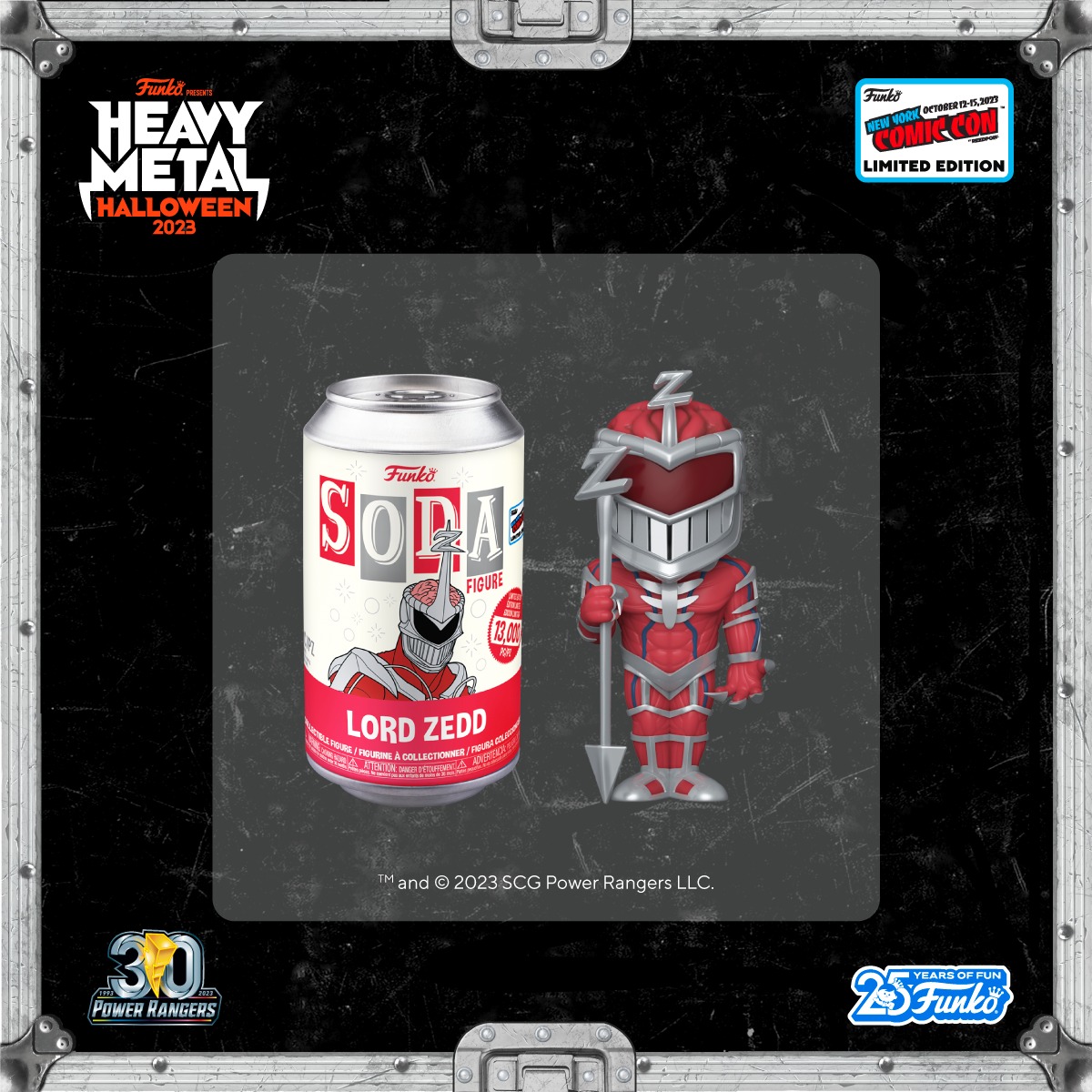 Funko Soda! Power Rangers 30th Anniversary: Lord Zedd Funko Soda Vinyl Figure with Metallic Chase – NYCC 2023 and FYE Shared Exclusive