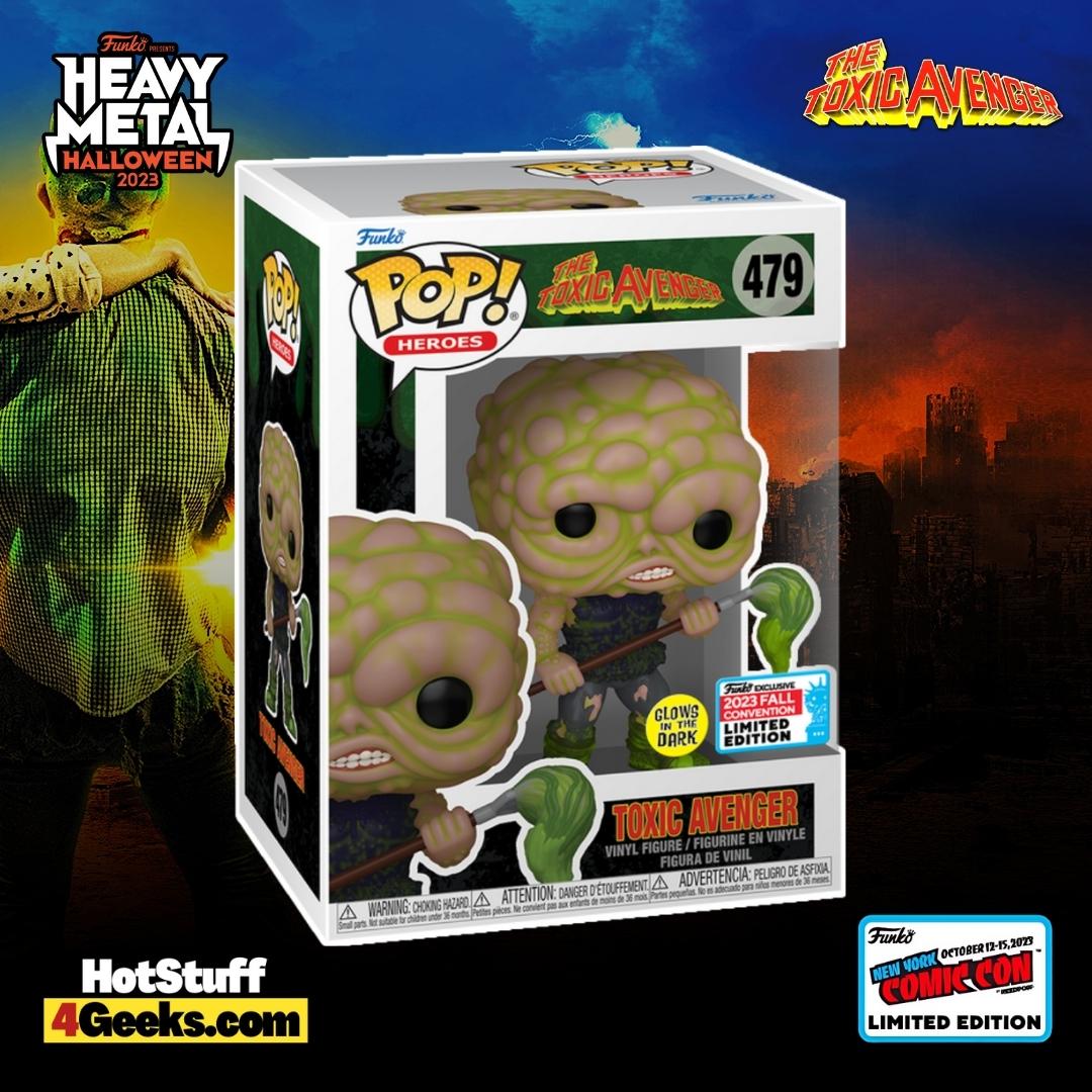 Funko POP! Heroes: Toxic Avenger Glow-In-the-Dark (GITD) Funko Pop! Vinyl Figure – NYCC 2023 and Target Shared Exclusive