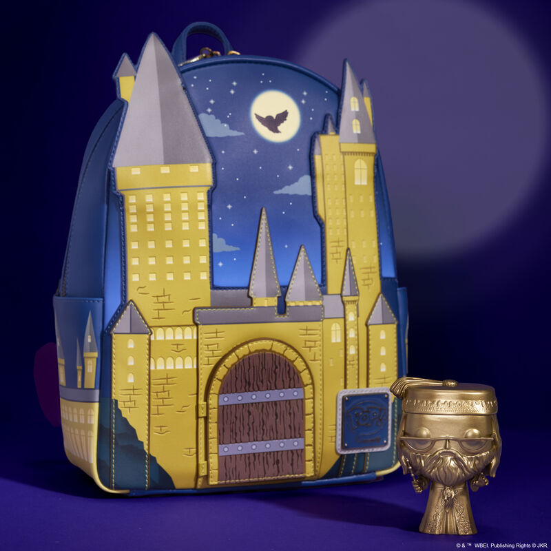 The Hogwarts School of Witchcraft and Wizardry: Albus Dumbledore (Gold) Funko Pop! & Loungefly Bag Bundle - Funko Shop Exclusive
