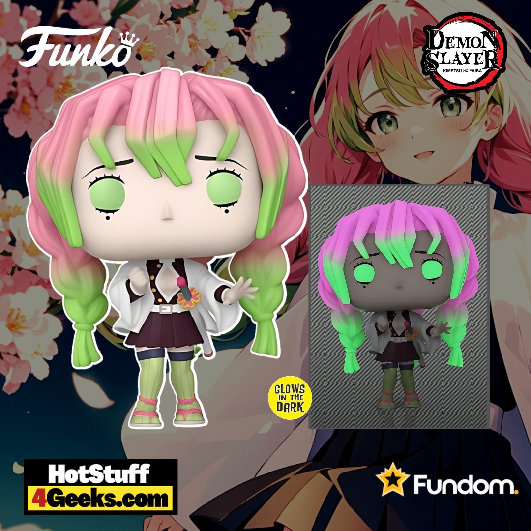 Funko Pop! Animation: Demon Slayer - Mitsuri Kanroji Glow-In-The-Dark (GITD) Funko Pop! Vinyl Figure - Fundom Exclusive