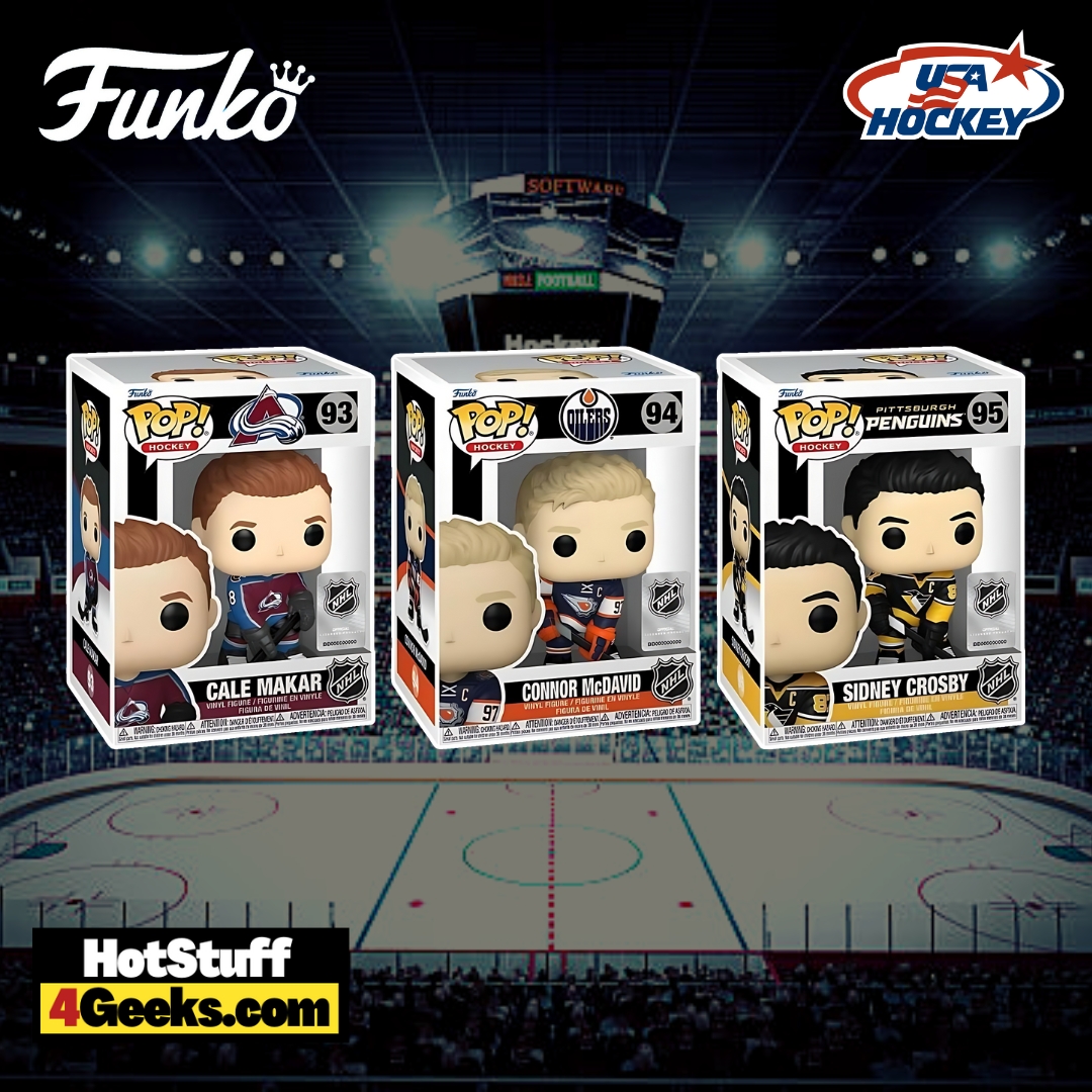 Hockey: Cale Makar, Connor McDavid, and Sidney Crosby Hockey Funko Pop! Vinyl Figure