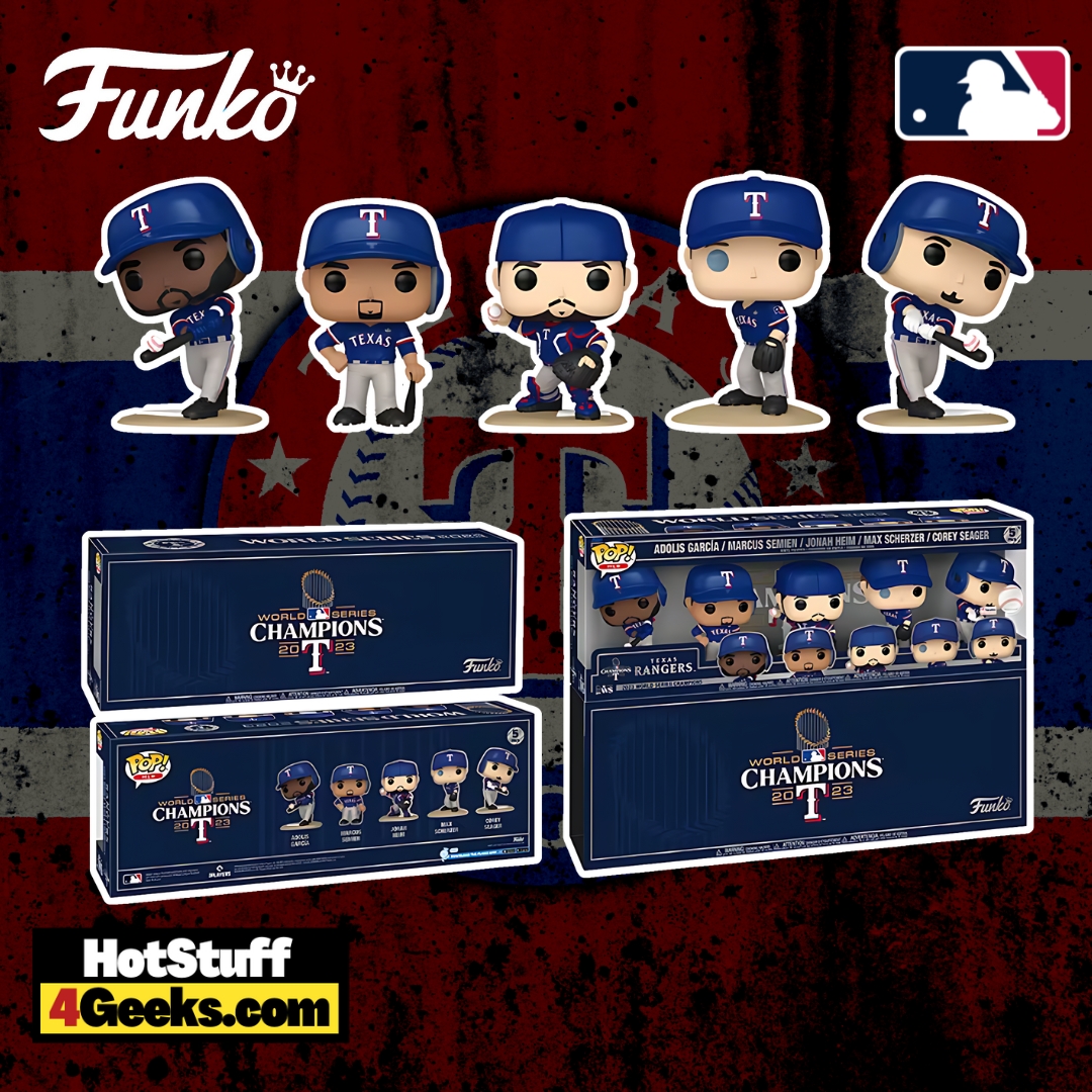 NEW Texas Rangers 2023 World Series Champions Funko Pops!