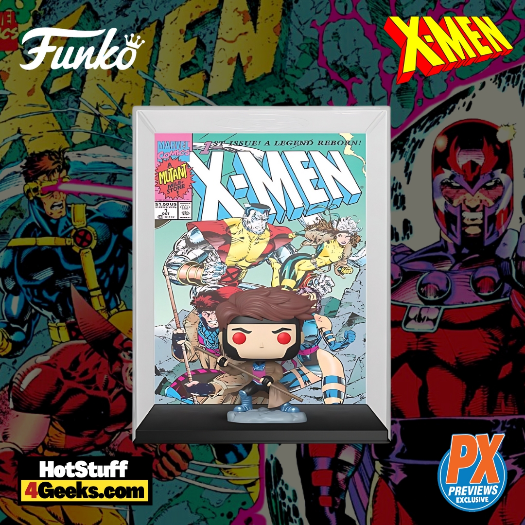 X-Men #1 (1991) Gambit Funko Pop! Comic Cover Vinyl Figure #21 - PX Previews Exclusive