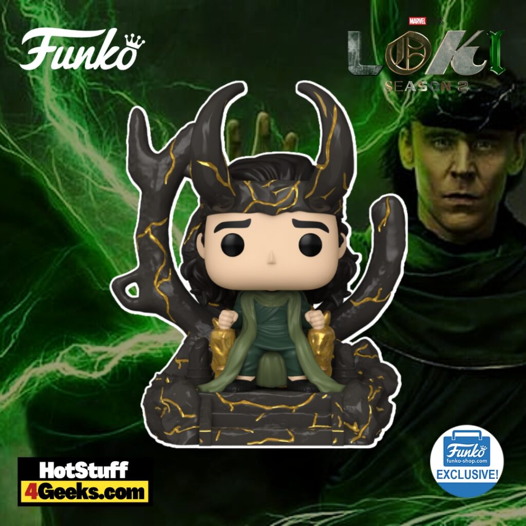 2023 New Loki Season 2 God Loki On Throne Funko Pop Deluxe 0327