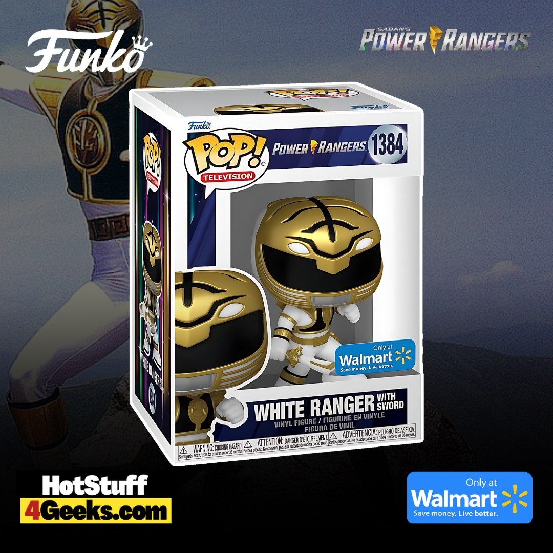 Funko Pop! Power Rangers: White Power Ranger with Sword Funko Pop! Vinyl Figure - Walmart Exclusive