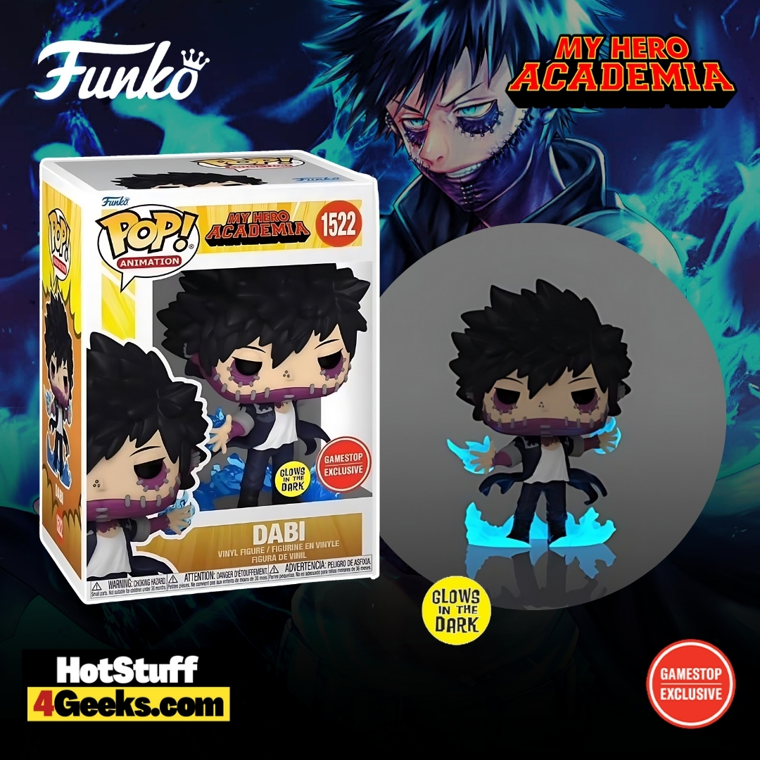 Dabi with Flames Glow-in-The-Dark (GITD) Funko Pop! Vinyl Figure - GameStop Exclusive