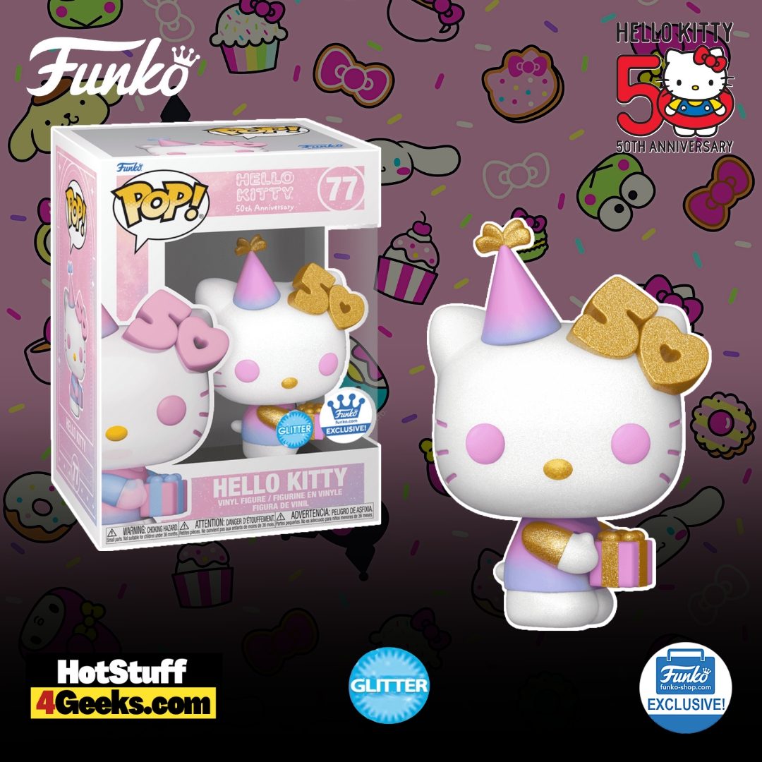 Hello Kitty with Present (Diamond Glitter) Funko Pop! Vinyl Figure - Funko Shop Exclusive