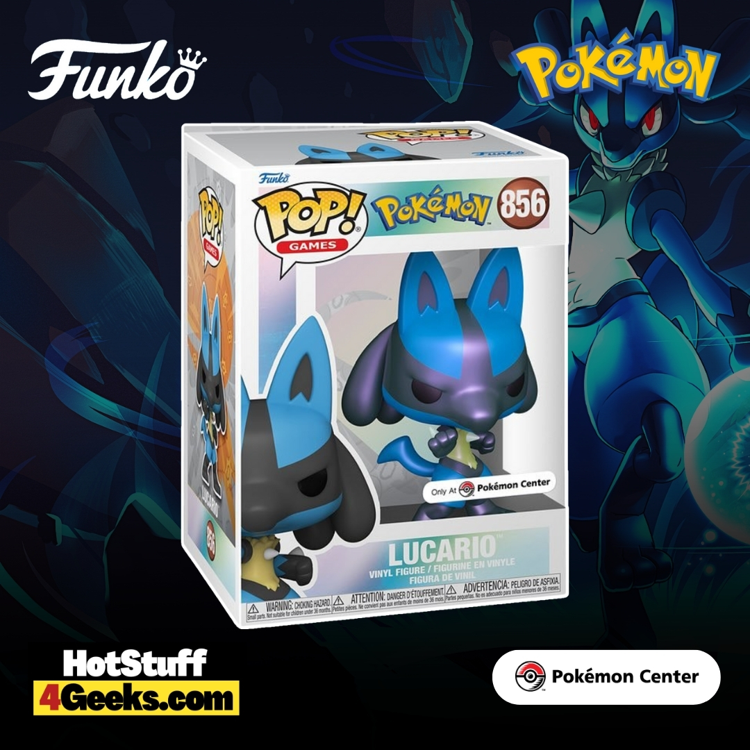 Funko Pop! Pokémon: Lucario Pearlescent Funko Pop! Vinyl Figure - Pokémon Center Exclusive