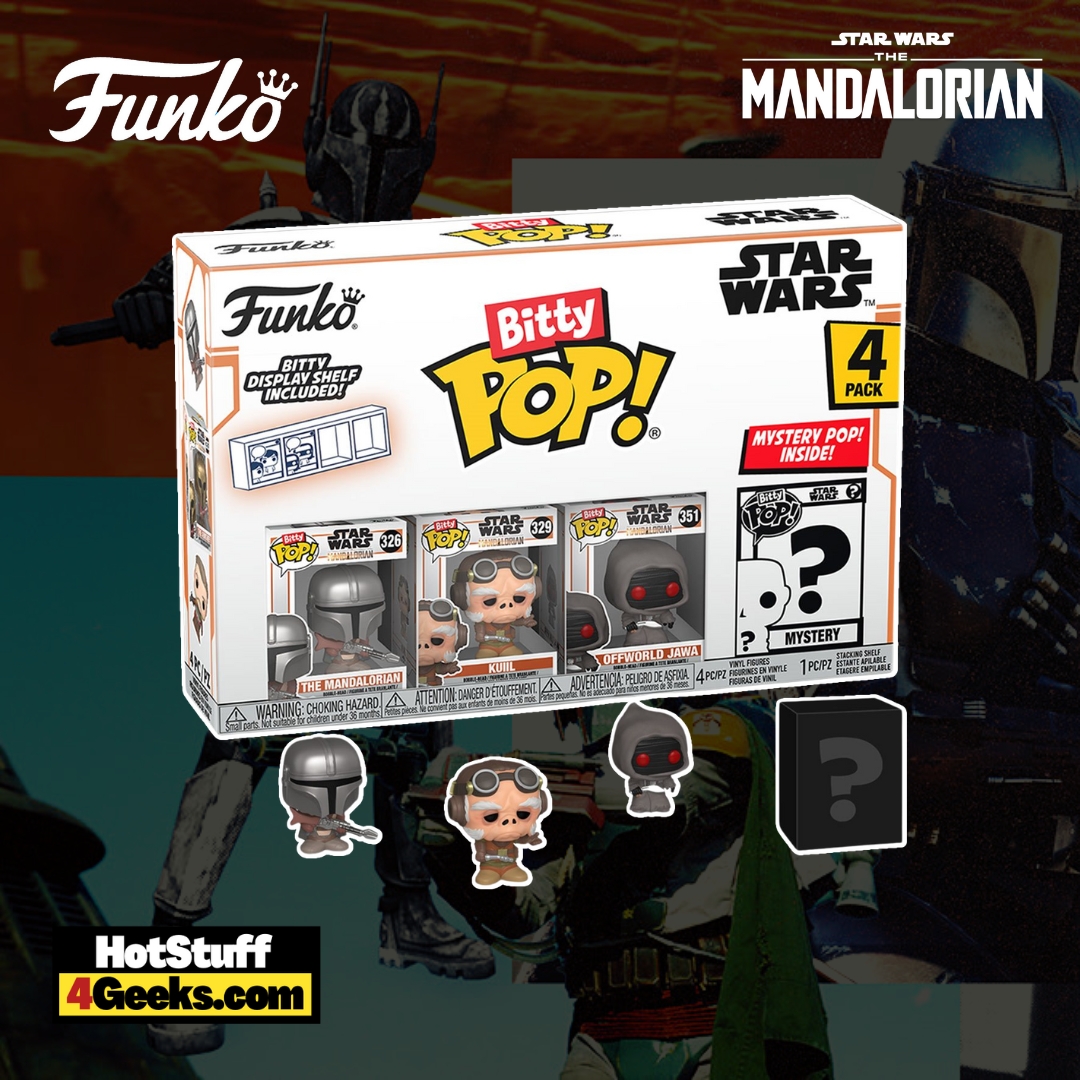 Star Wars The Mandalorian with Pistol Funko Bitty Pop! Mini-Figure