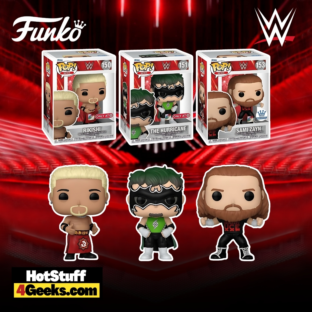 WWE Exclusives Rikishi, The Hurricane and Samizayn Funko Pops