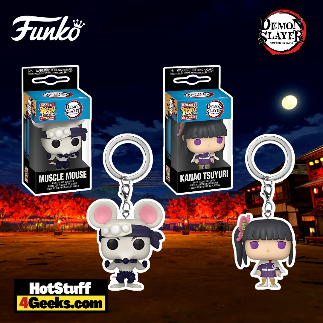 Funko Pop! Demon Slayer Entertainment District Arc Funko Keychains (2024 release)