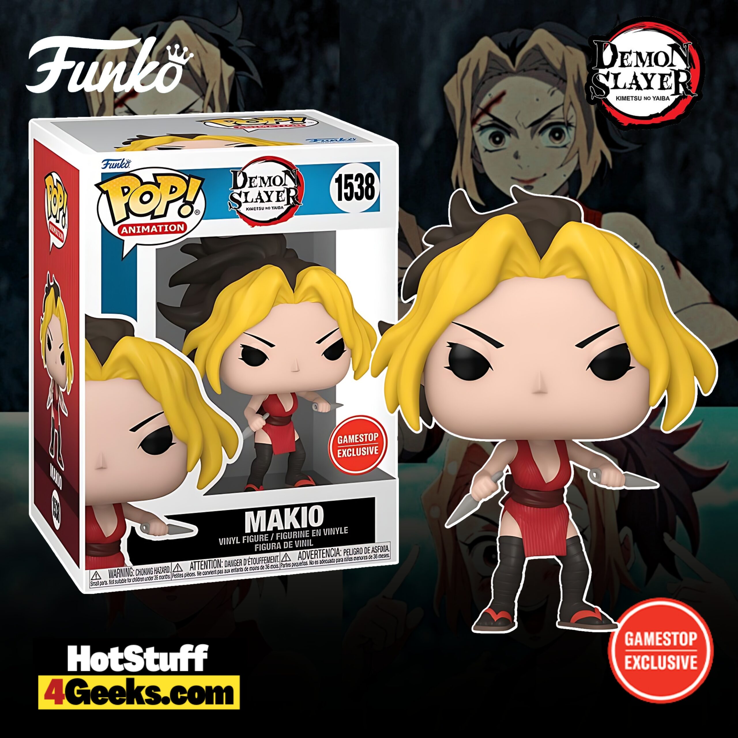 Demon Slayer - Makio Funko Pop! Vinyl Figure – GameStop Exclusive (2024 release)